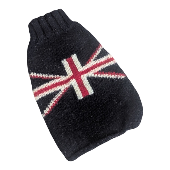 Navy, Red & White Union Jack British Wool Knit Dog Sweater XS Extra Small* - Picture 1 of 2